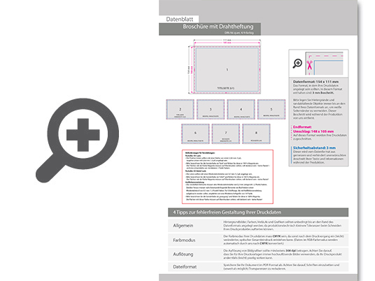 Product Bild brosch__re_mit_drahtheftung__endformat_din_a6_quer__104-seitig
