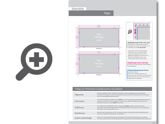 Product Bild multiloft-flyer_din_lang_quer_(21_0_cm_x_10_5_cm)__4_4_farbig_(beidseitiger_druck)