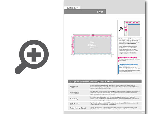 Product Bild multiloft-flyer_din_lang_quer_(21_0_cm_x_9_9_cm)__4_0_farbig_(einseitiger_druck)